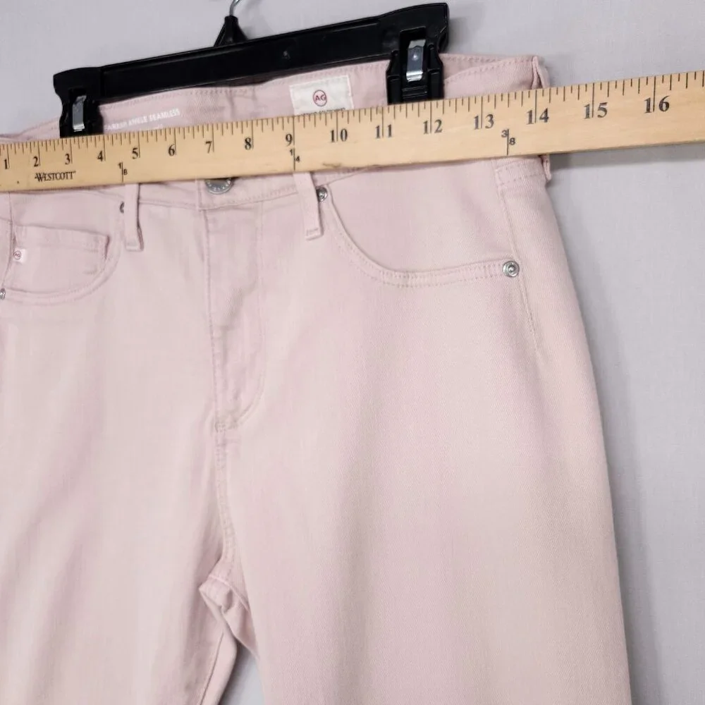 AG Adriano Goldschmied Ankle Jeans Size 28 High Rise The Farrah Skinny Pink
